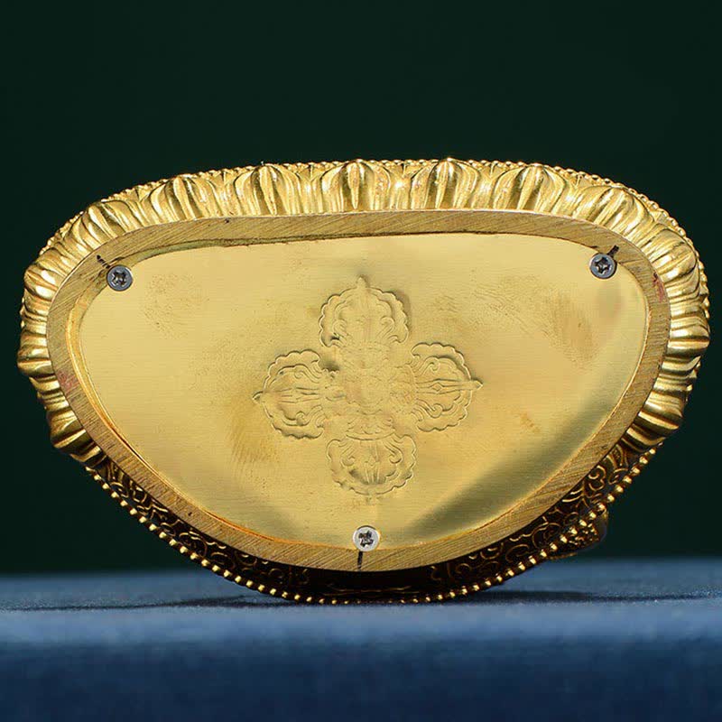 Buddha Stones Buddha Shakyamuni Figurine Enlightenment Copper Statue Home Offering Decoration