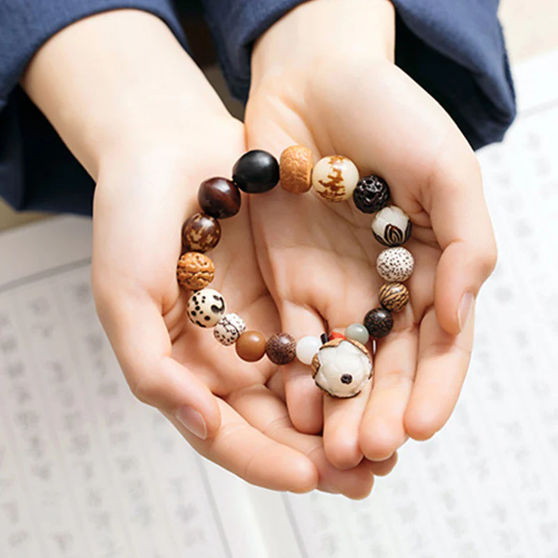 Buddha Stones Bodhi Seed Lotus Wisdom Peace Wrist Mala Bracelet