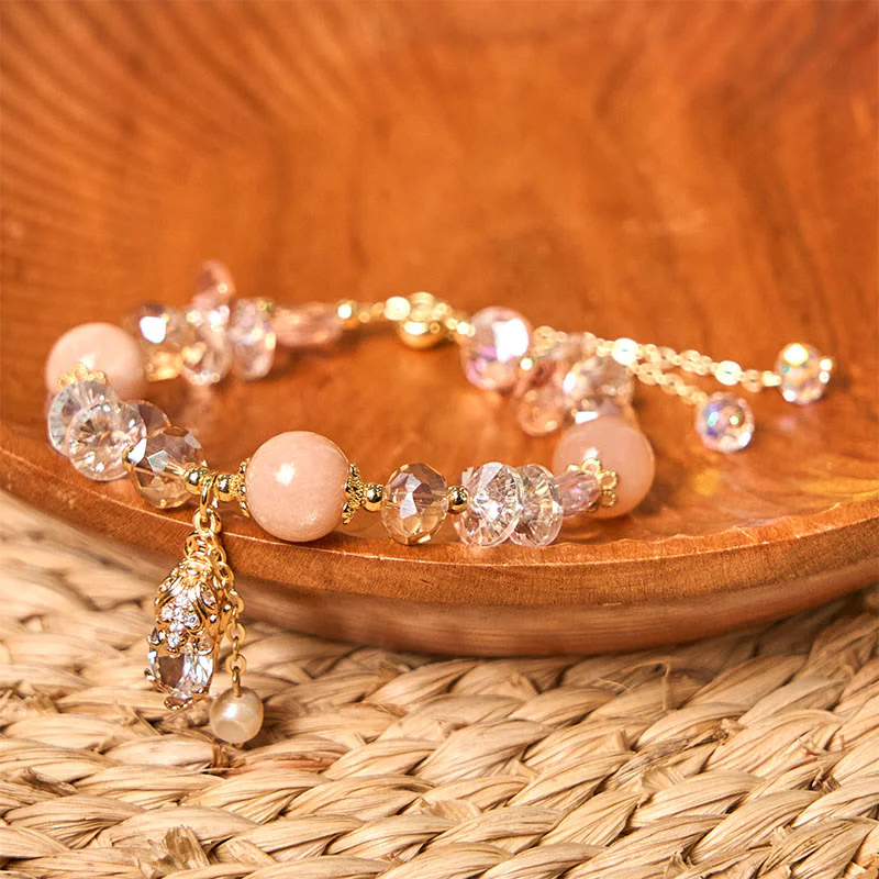 Buddha Stones Natural Sun Stone PiXiu Wealth Bracelet