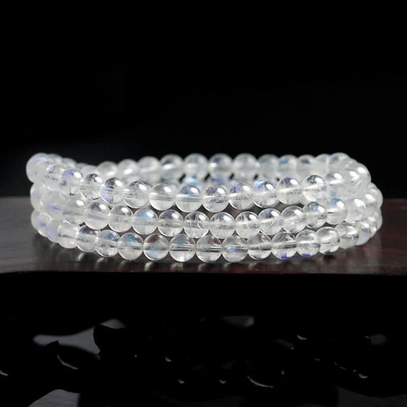 Buddha Stones Moonstone Healing Positive Bracelet