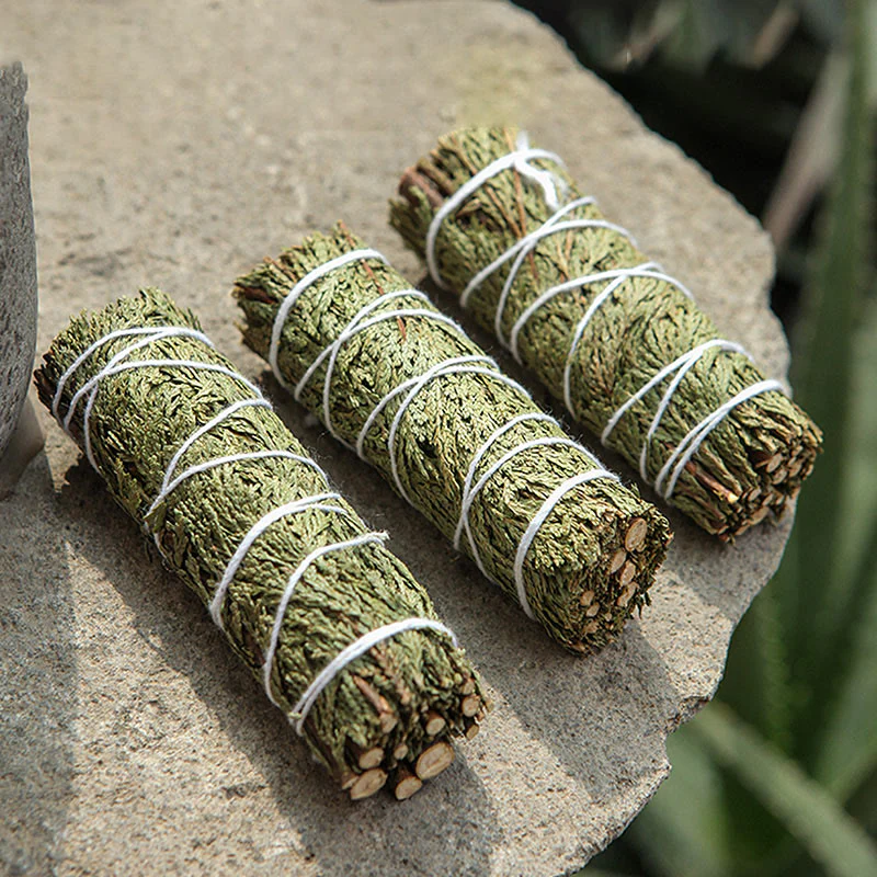 Buddha Stones Cedar Smudge Stick for Home Cleansing Incense Meditation and Rituals Cedar Sticks Incense Wands