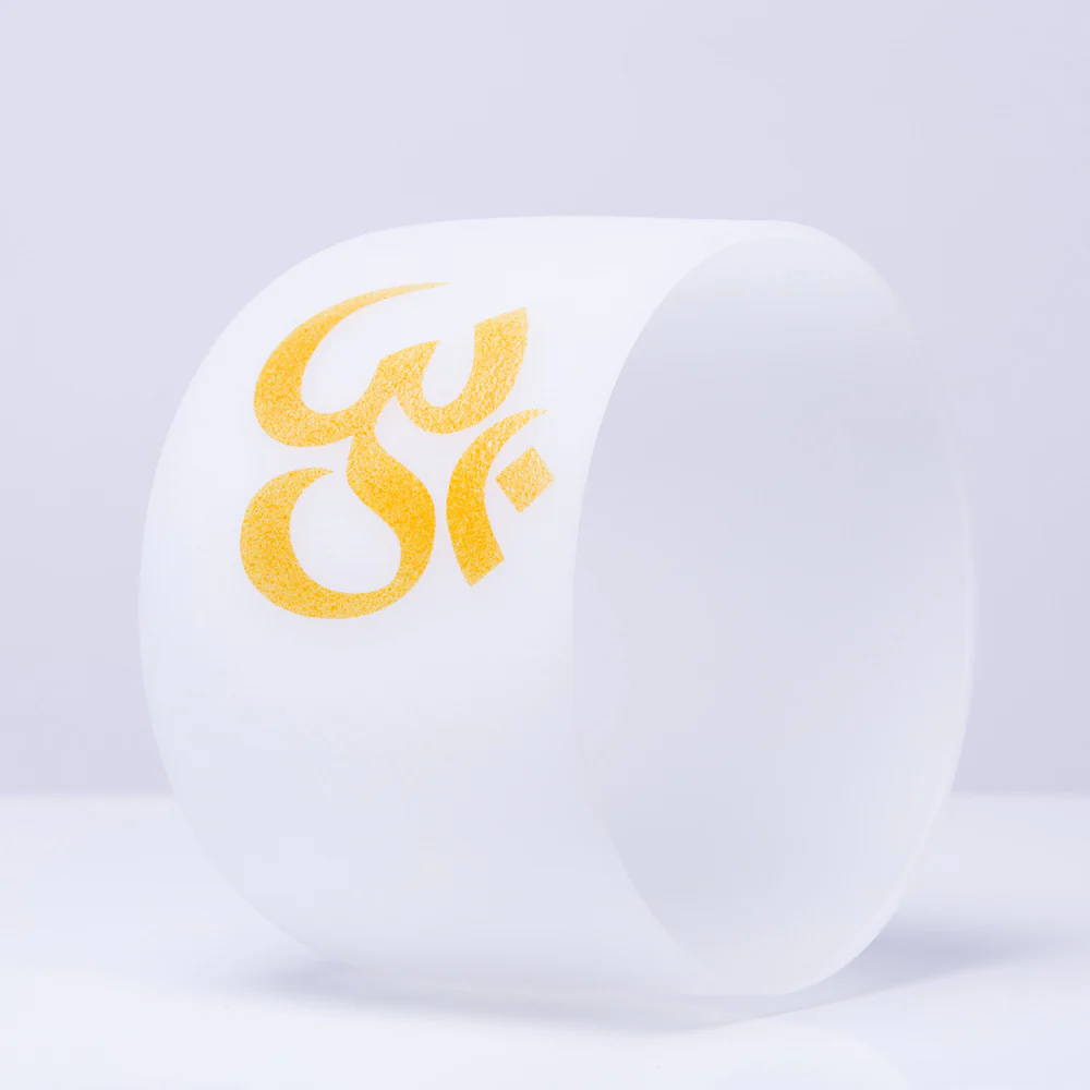 Buddha Stones OM Crystal Sound Bowl Meditation Handcrafted for Mindfulness and Protection Singing Bowl