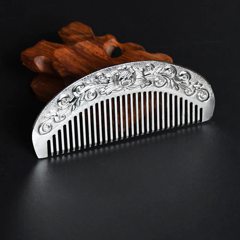 Buddha Stones Lucky Dragon Phoenix Protection Strength Comb