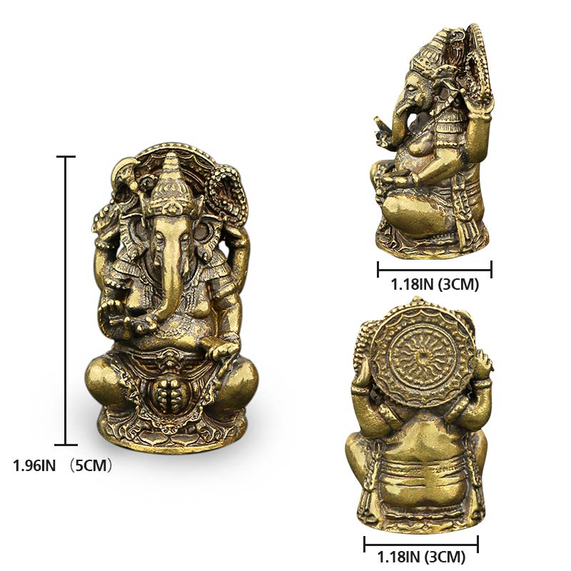 Buddha Stones Ganesh Ganpati Elephant Statue Wealth Home Decor