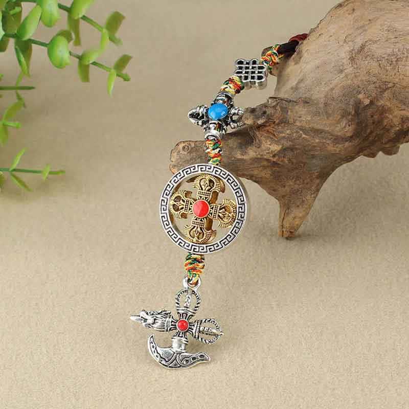 Buddha Stones Tibet Vajra Spiritual Power Car Hanging Decoration