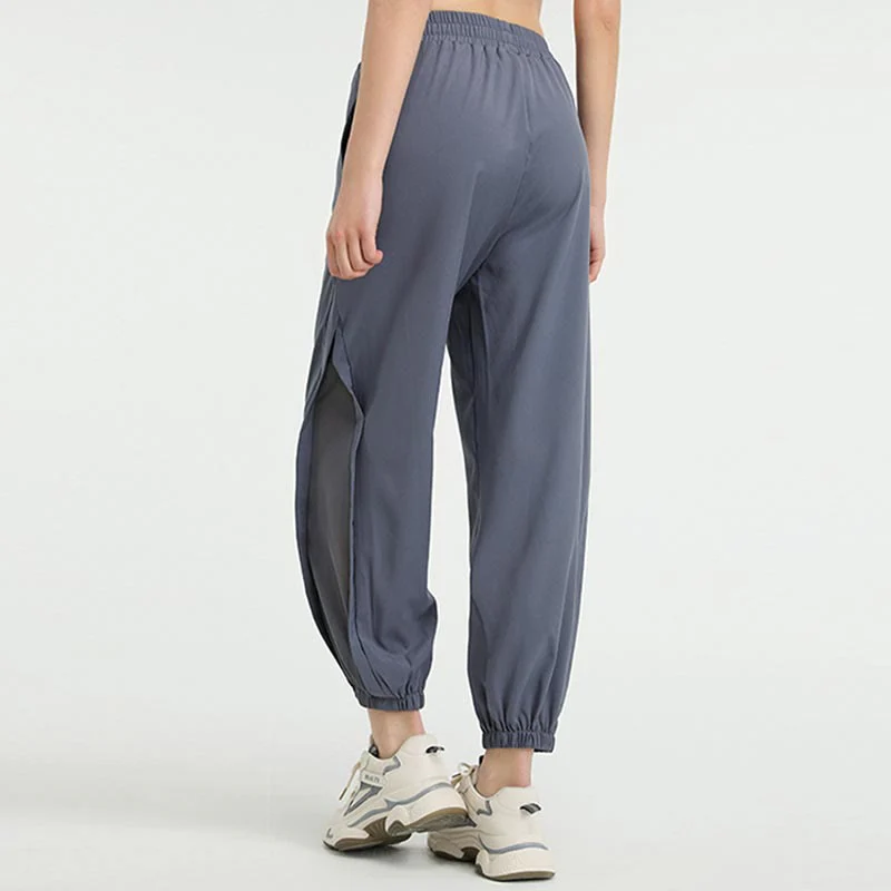 Buddha Stones High Waist Loose Fitness Yoga Sports Track Pants With Pockets