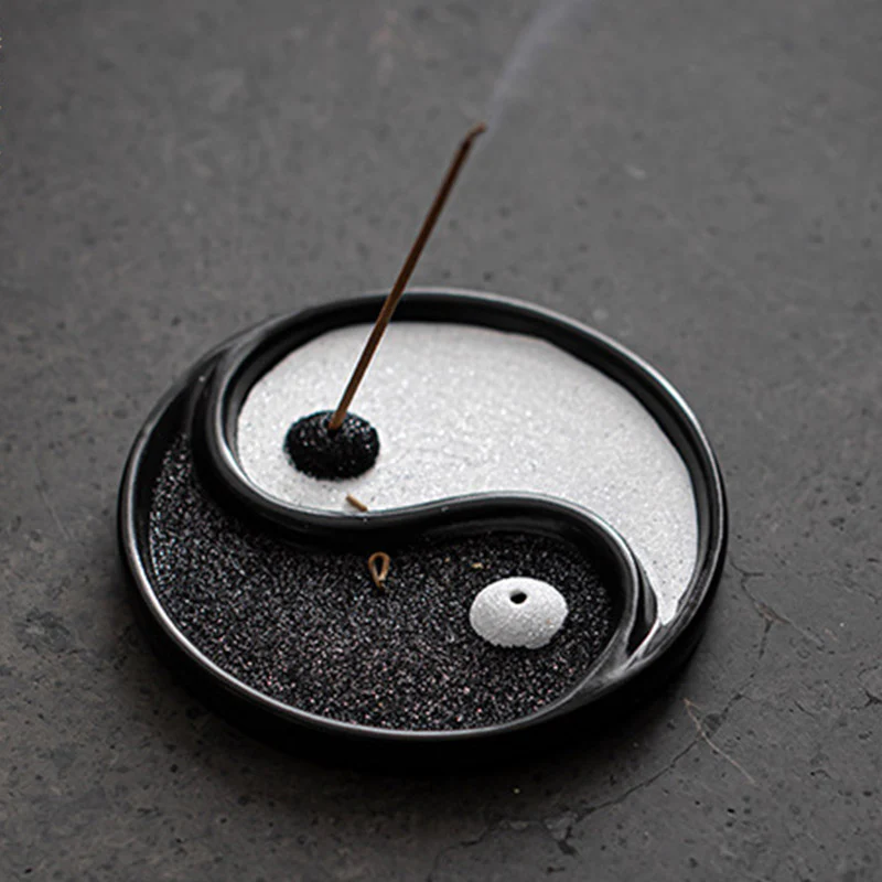 Buddha Stones Yin Yang Zen Balance Incense Holder