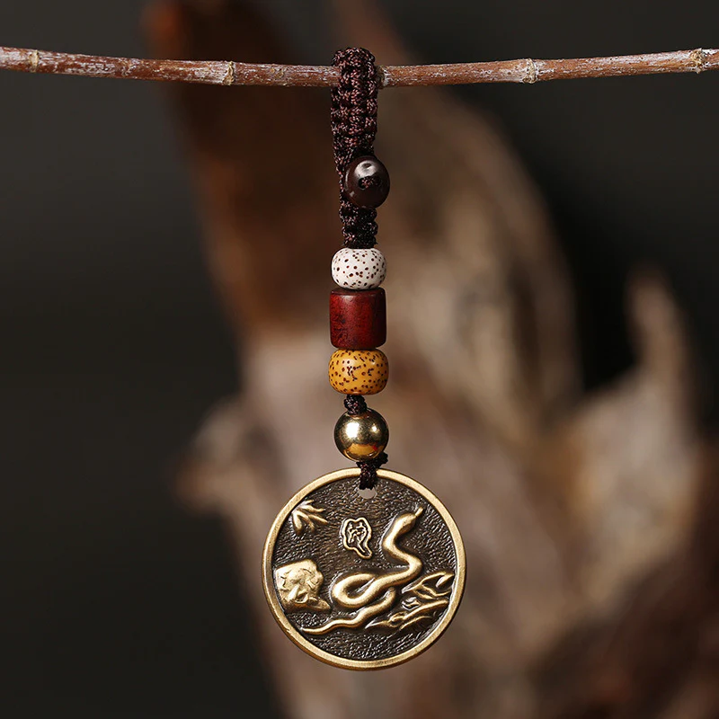 Chinese Zodiac Copper Luck Keychain Decoration
