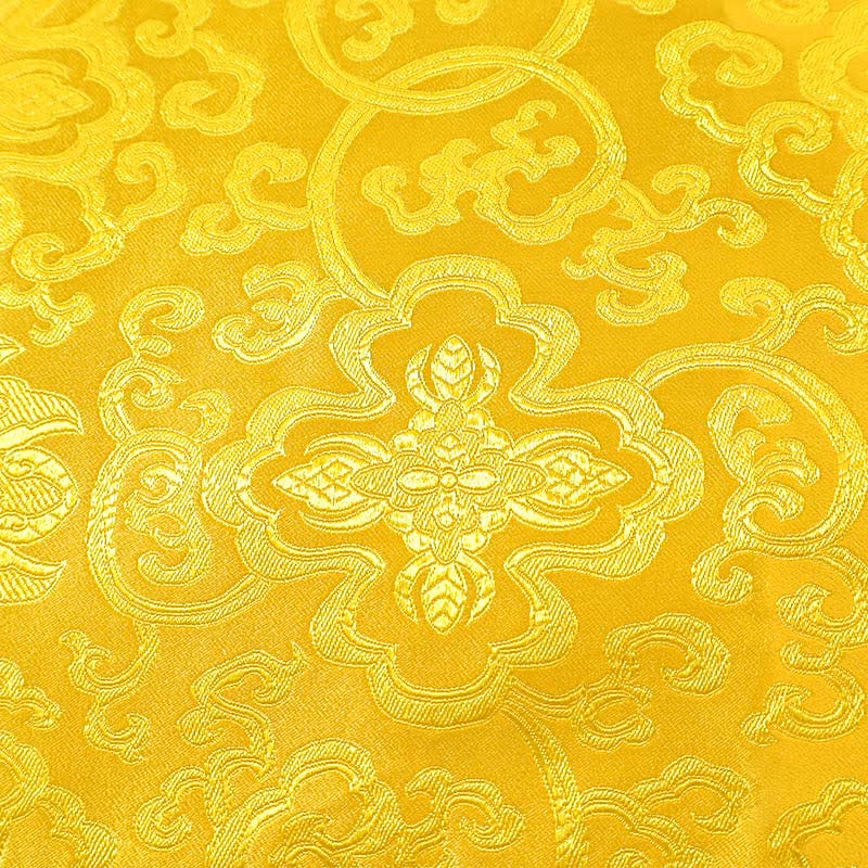 Buddha StonesPrayer Altar Flower Dragon Pattern Tibetan Auspicious Symbols Jacquard Mat