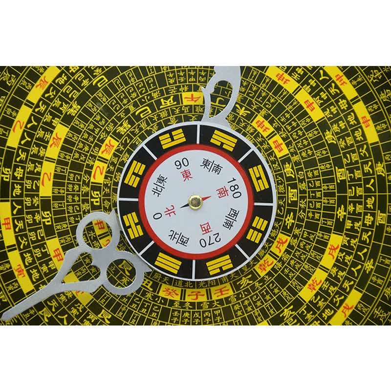 Buddha Stones Feng Shui Bagua Map Balance Energy Map Wall Clock