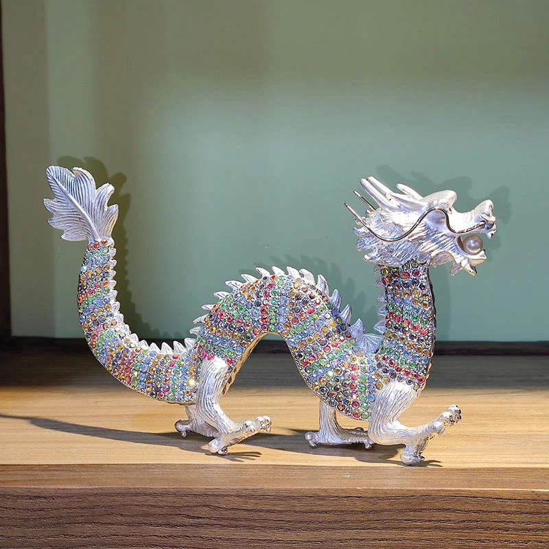 Buddha Stones Handmade Feng Shui Dragon Luck Success Home Decoration