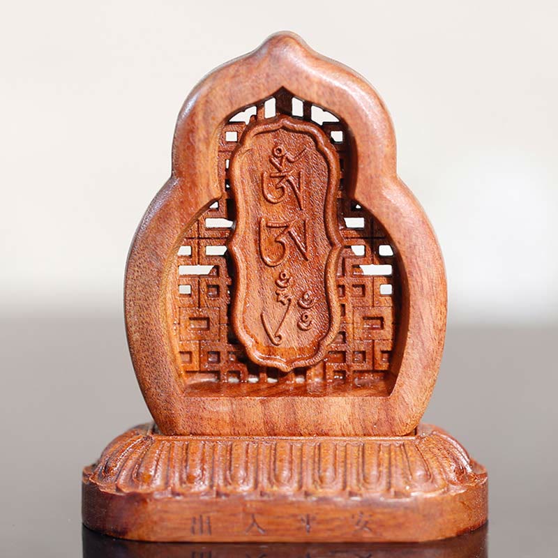 Buddha Stones Guru Rinpoche Buddha Padmasambhavan Serenity Wood Engraved Statue Figurine Decoration
