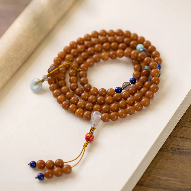Buddha Stones 108 Beads Bodhi Seed Blessing Meditation Bracelet Mala