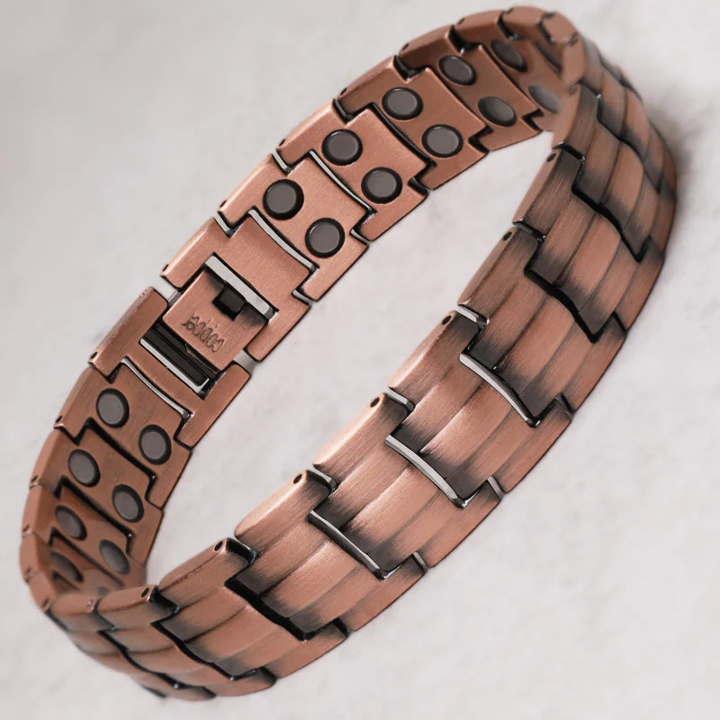 Vintage Magnetic Solid Copper Cuff Bracelet Bangle
