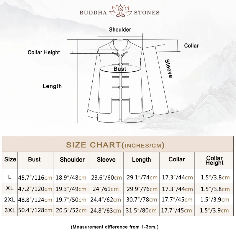 Buddha Stones Men's Frog-Button Tang Suit Koi Fish Pattern Long Sleeve Jacket Shirt With Pockets