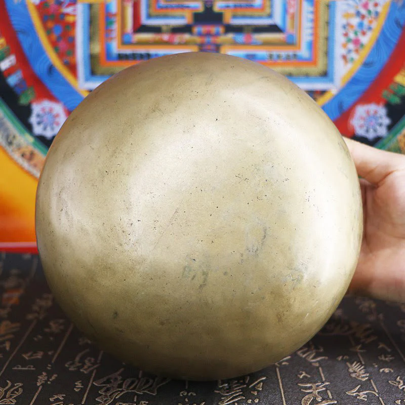 Buddha Stones Handmade Nepal Golden Singing Bowl Simple Design for Healing and Meditation Sound Bowl Set