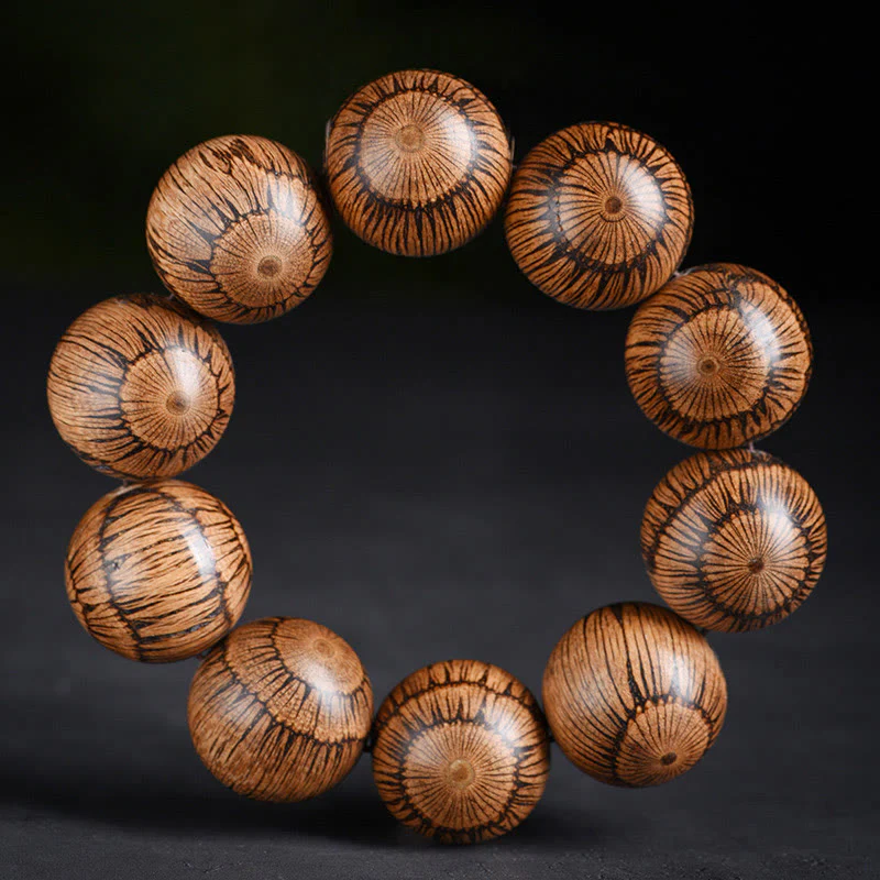 Buddha Stones Gnetum Wood Beads Protection Bracelet
