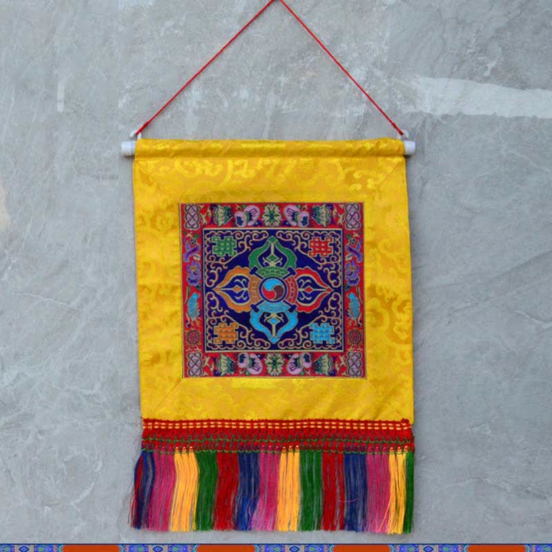 Buddha Stones Vajra Auspicious Symbols Spiritual Power Wall Art