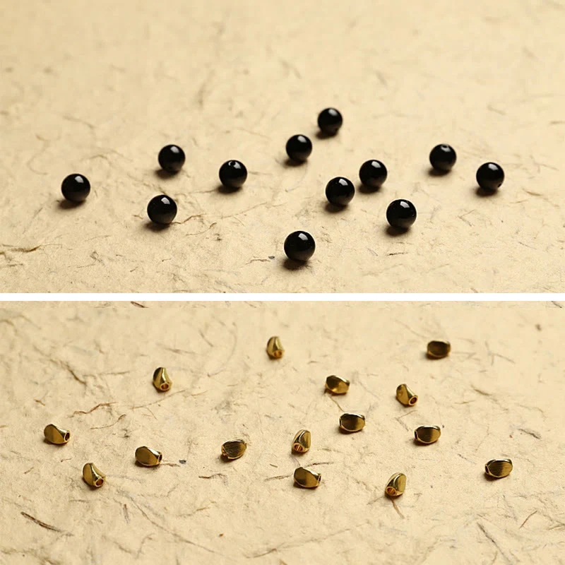 Buddha Stones Tibetan 108 Mala Beads Black Onyx Three-eyed Dzi Beads Protection Bracelet