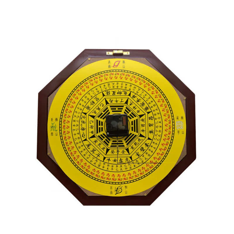 Buddha Stones Feng Shui Bagua Map Balance Energy Map Wall Clock