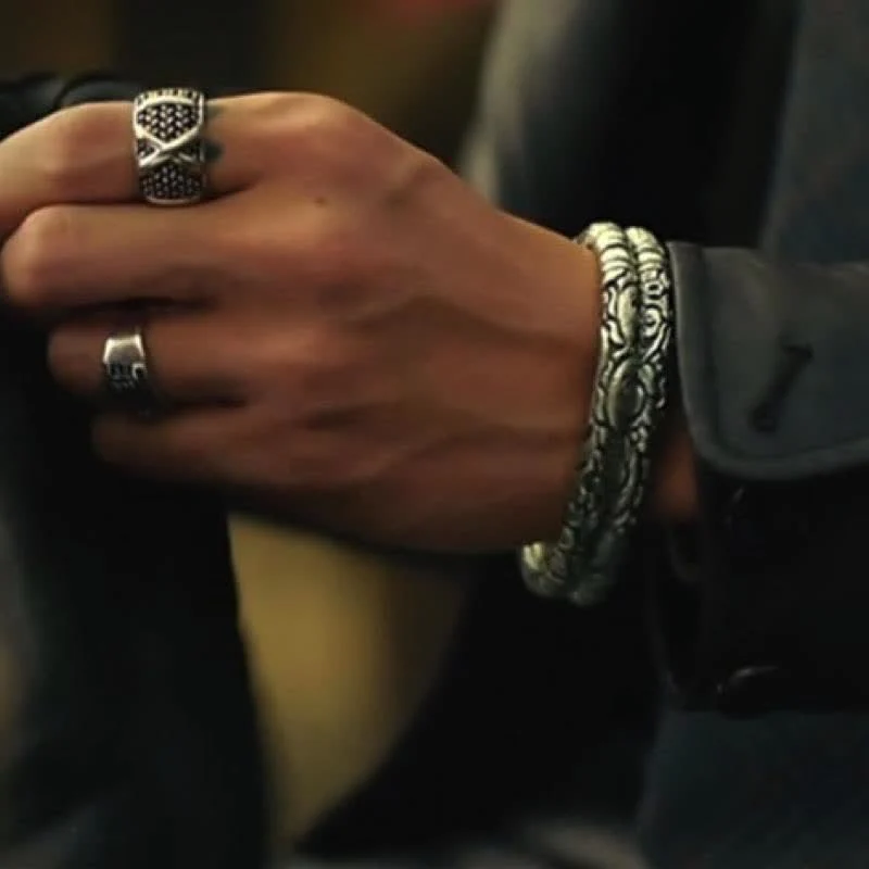 Buddha Stones Dragon Head Carved Luck Bracelet Bangle