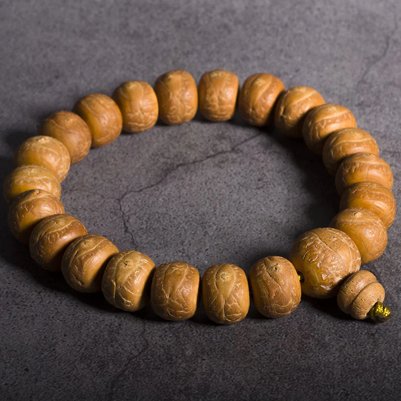 Buddha Stones Bodhi Seed Luck Auspiciousness Wrist Mala Tassel Pocket Mala