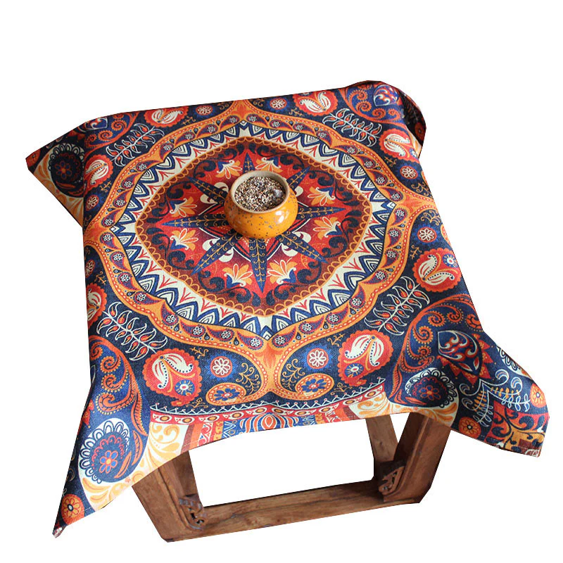Buddha Stones Boho Mandala Tablecloth Home Table Cover Decor