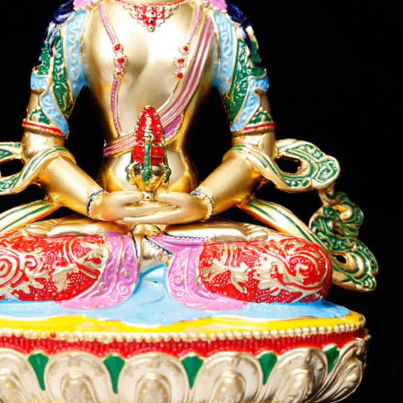 Buddha Stones Longevity Buddha Figurine Serenity Statue Home Decoration