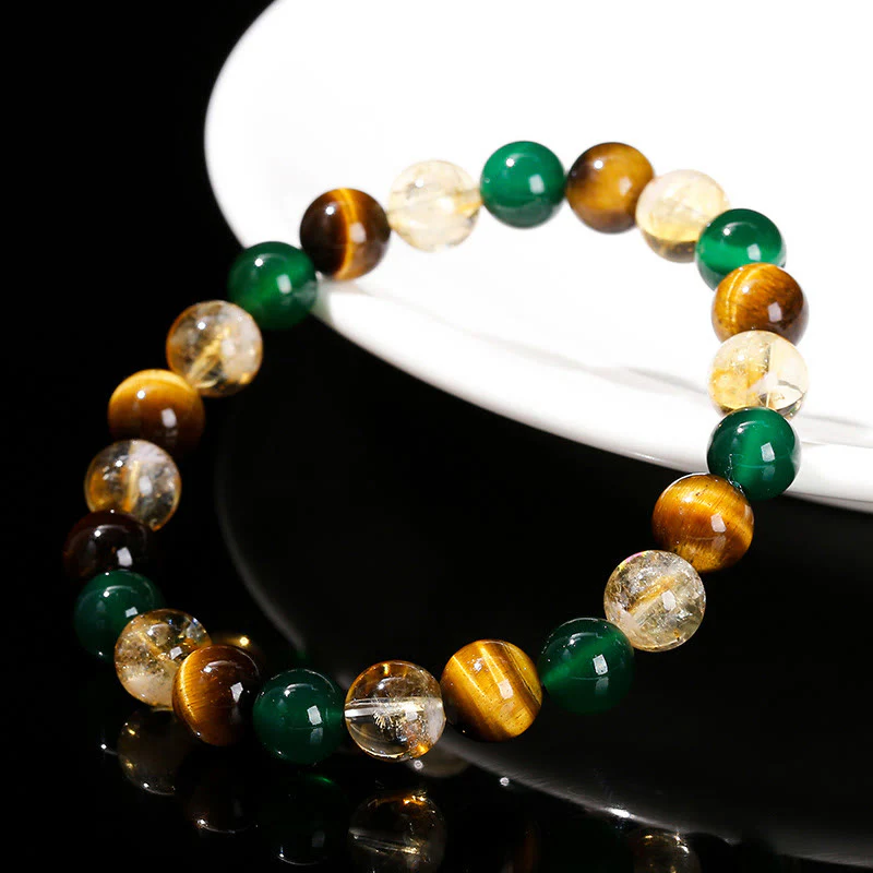 Buddha Stones Various Tiger Eye Confidence Bracelet