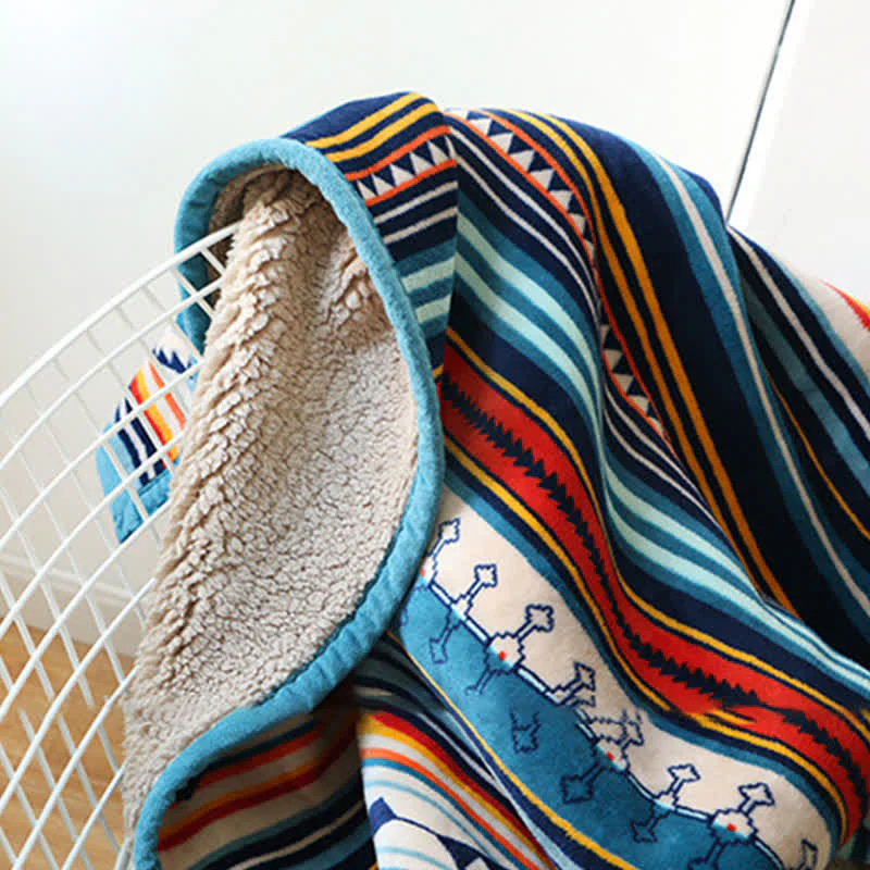 Buddha Stones Geometric Warm Soft Bed Throw Blanket