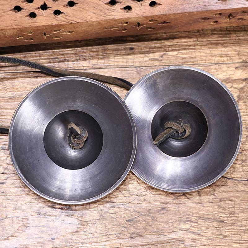 Buddha Stones Tibetan Tingsha Bell Copper Luck Decoration With Bag