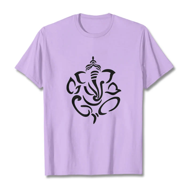 Buddha Stones Ganesh Elephant Sketch Illustration Tee T-shirt