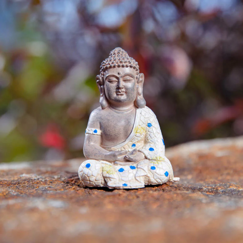 Buddha Stones Meditating Zen Buddha Serenity Resin Statue Figurine Home Decoration