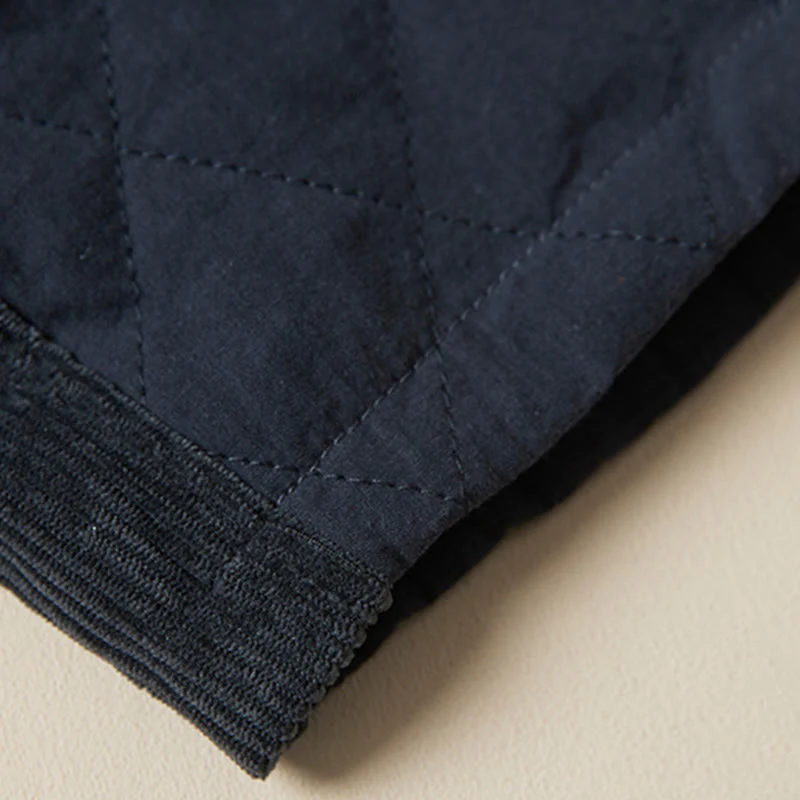 Buddha Stones Diamond Quilted Design Thermal Fleece-Lined Women's Harem Cotton Pants With Pockets