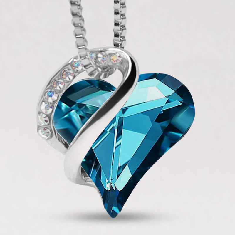 Buddha Stones Love Heart Birthstone Healing Energy Necklace Pendant