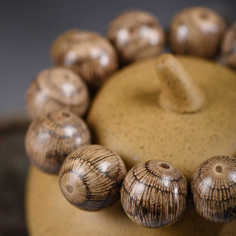 Buddha Stones Gnetum Wood Beads Protection Bracelet