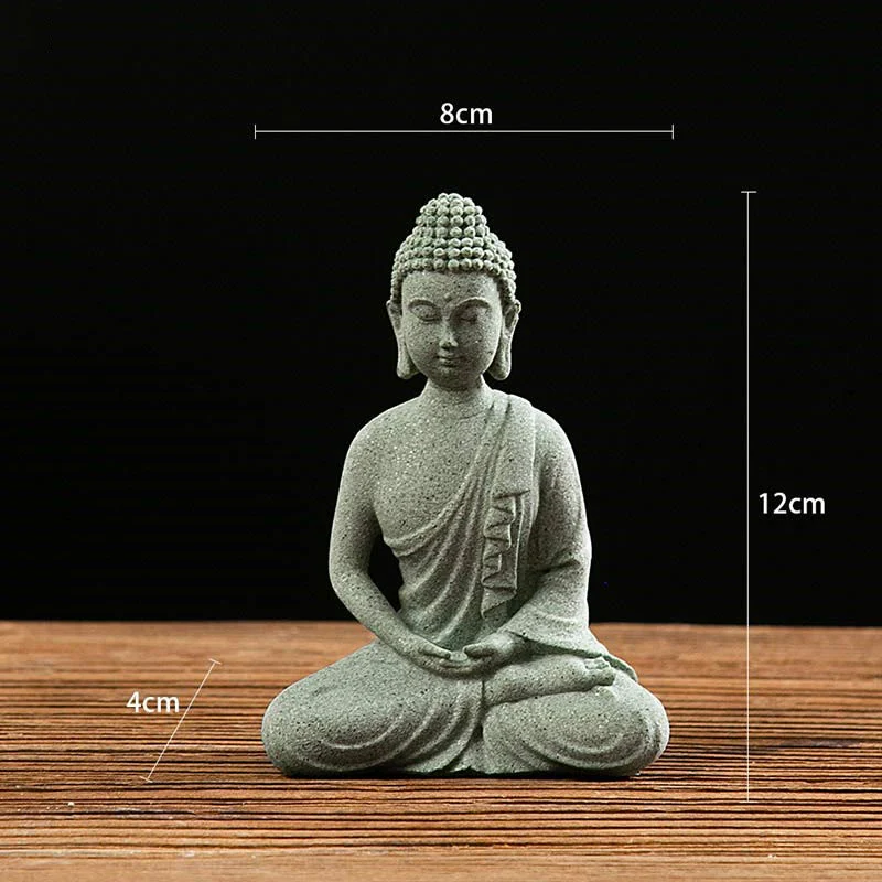 Buddha Stones Tibetan Meditation Contemplation Buddha Serenity Compassion Statue Figurine Decoration