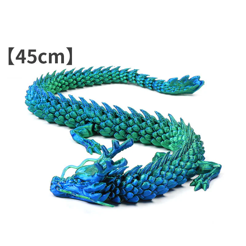 Buddha Stones Feng Shui Dragon Luminous 3D Printed Dragon Luck Success Home Decoration