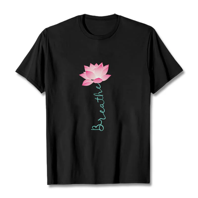 Buddha Stones BREATHE Lotus Tee T-shirt