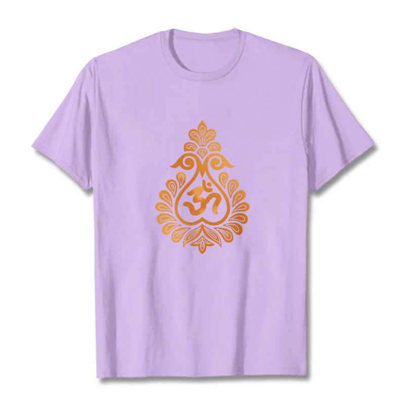 Buddha Stones Gourd OM Symbol Design Tee T-shirt