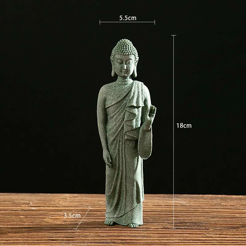 Buddha Stones Tibetan Meditation Contemplation Buddha Serenity Compassion Statue Figurine Decoration