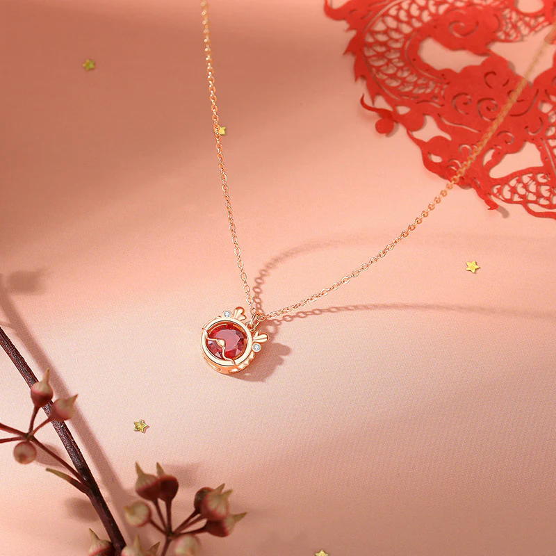 Buddha Stones 925 Sterling Silver Year Of The Dragon Luck Red Zircon Necklace Pendant Bracelet Earrings Ring (Extra 30% Off | USE CODE: FS30)