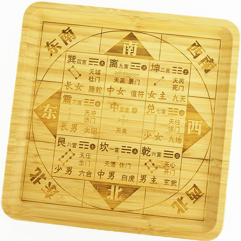 Buddha Stones Feng Shui Bamboo Bagua Map Harmony Energy Map