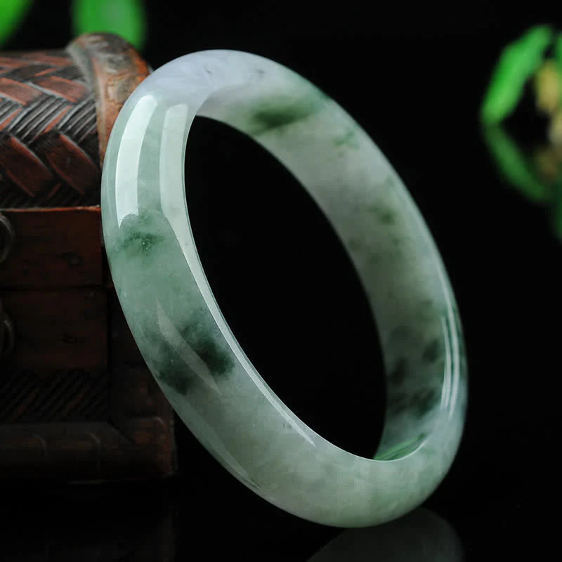 Buddha Stones Jade Luck Blessing Prosperity Bracelet Bangle