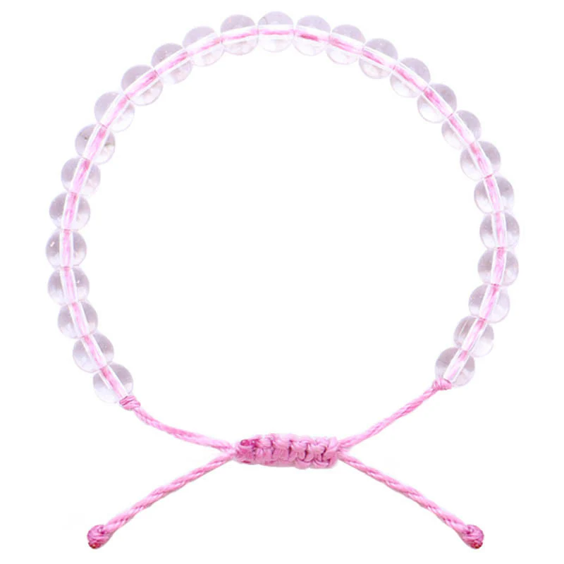 Buddha Stones Handmade Glass Beads Braided String Adjustable Bracelet