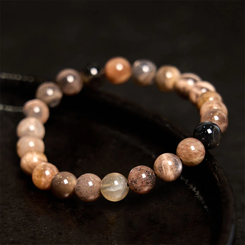 Buddha Stones Black Moonstone Soothing Bracelet