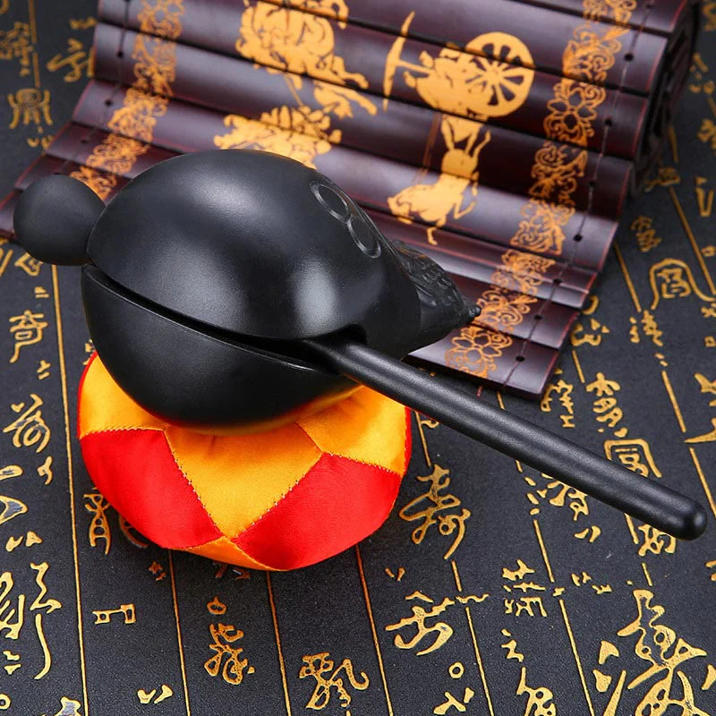 Buddha Stones Koi Fish Pattern Mindfulness Buddhist Temple Mokugyo Wooden Fish Drum