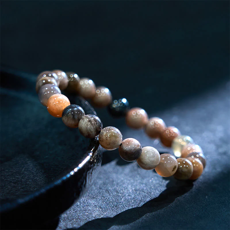 Buddha Stones Black Moonstone Soothing Bracelet