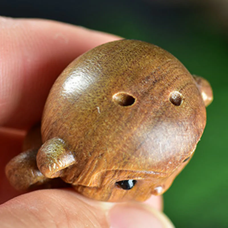 Buddha Stones Green Sandalwood Small Leaf Red Sandalwood Cute Monkey Animals Peace Decoration