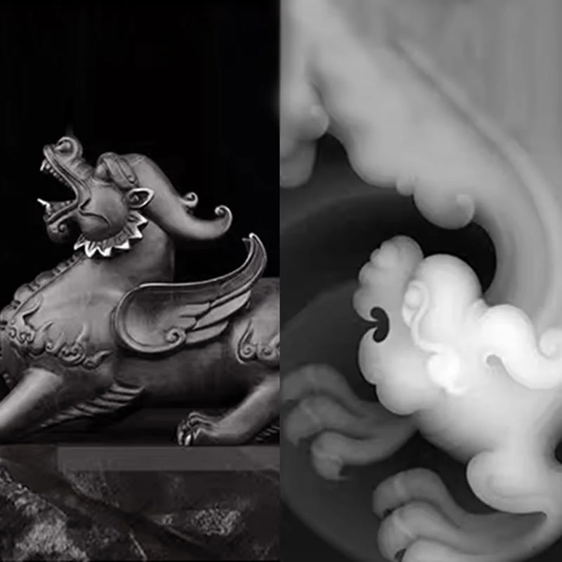 Buddha Stones 999 Sterling Silver PiXiu Natural Black Obsidian Strength Bracelet